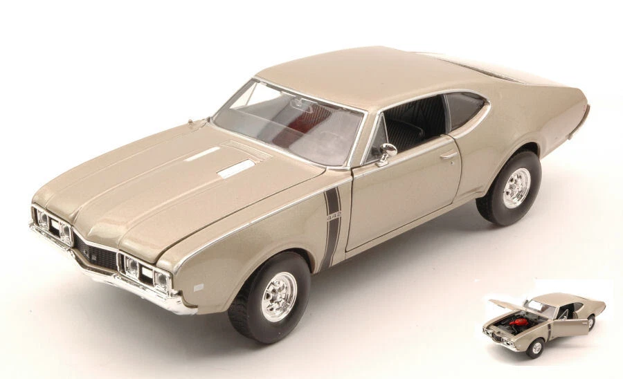 Welly OLDSMOBILE 442 1968 LIGHT GOLD 1:24 - Immagine 1 di 1