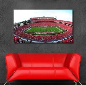 Georgia University - Georgia Bulldogs Stadium Panorama Fischauge Leinwand/Glanz - Bild 1 von 3