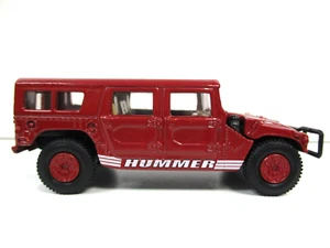 HOT WHEELS - HUMMER H1 WAGON 4X4 (DARK RED) - REAL RIDERS - 1/64 - Picture 1 of 12