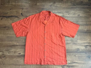 Tommy Bahama Hemd Herren XL Hawaii Seide Stickerei Poker Looped rot - Bild 1 von 7