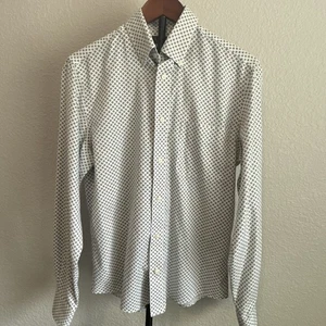 Lauren Ralph Lauren Hemd Herren Medium weiß Blumen weich Stretch Freizeitkleid - Bild 1 von 10