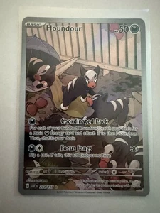 Pokémon TCG Houndour 204/197 SV03 Obsidian Flames Illustration Rare NM - Picture 1 of 2