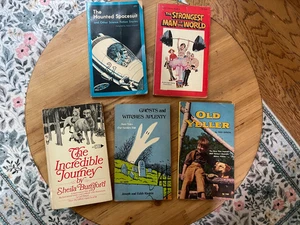 Lot of 5 Vtg Scholastic Paperback Books Old Yeller Incredible Journey - Picture 1 of 23