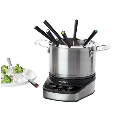 Ricardo Digital Electric Fondue Set 3L 063402-001-0000 LED Touch Button - image 1 of 4
