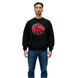 Champion Crewneck Sweatshirt M schwarz Pullover rot Mustang Pferdekopf Unisex - Bild 1 von 8