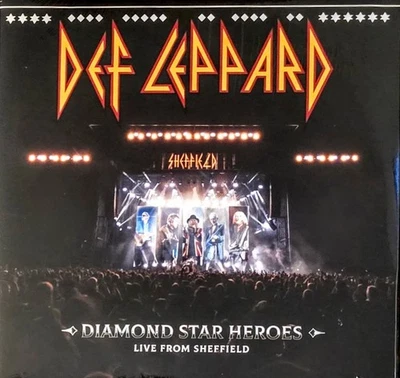 DEF LEPPARD - DIAMOND STAR HEROES LIVE FROM SHEFFIELD - RED SPLATTER VINYL 2-LP Foto 1 de 2