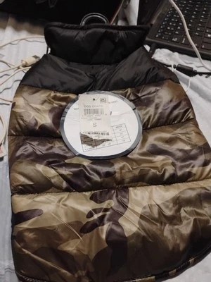 Camo Charters Club Puffer Vest Dogs  Winter Outdoors Warmth Fleece Lined New Sm - Image 1 of 4