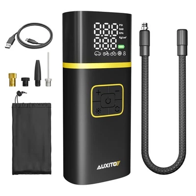 Mini inflador de bomba de aire de neumático eléctrico para automóvil motocicleta bomba de bola neumático de bicicleta Foto 1 de 4