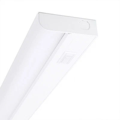 1 INCH THIN LED UNDER CABINET, 2 CCT, 3000K & 4000K, HARDWIRED, WHITE FINISH - Image 1 of 3