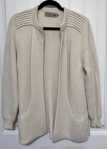 Cárdigan Colección Alpaca Peruvian Link Para Mujer Talla Pequeña Frente Abierto Crema - Imagen 1 de 10