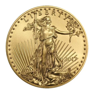 2017 $5 American Gold Eagle 1/10 oz Brilliant Uncirculated - Image 1 of 3