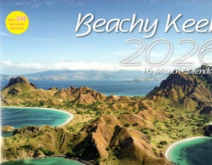 Beachy Keen (Beaches) 2025-2026 16 Month Wall Calendar New / Factory Sealed - Picture 1 of 2