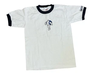 Michelin Man Ringer T Shirt Crew Neck Short Sleeve Tires Youth Large - Picture 1 of 6