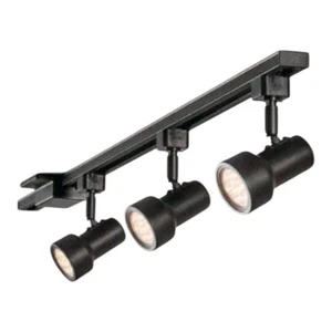 Hampton Bay 44” Black LED Linear Track Lighting Kit Mini Step 3-Light - Picture 1 of 6