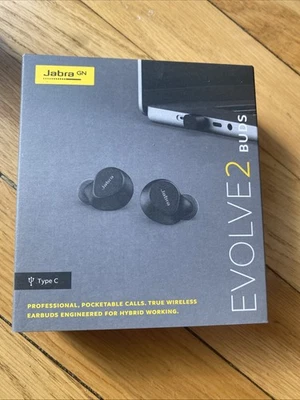 Jabra Evolve2 True Wireless Earbuds - in-Ear Bluetooth Earbuds - Black - Image 1 of 4