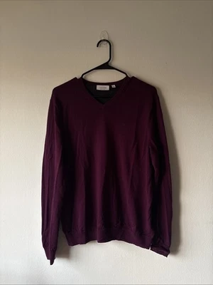 Мужской пуловер Calvin Klein свитер фиолетовый - Изображение 1 из 4