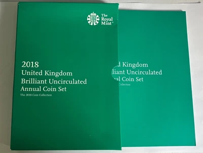 2018 Royal Mint Annual coin set Outer box Booklet only NO COINS - Image 1 of 4