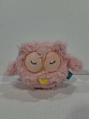 Pink Sleeping Owl 5" plush Manhattan Toy - Image 1 of 4
