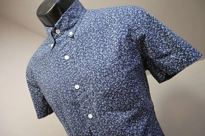 J Crew Mercantile Flex Button Up Floral Dress Shirt Short Sleeve Mens Small - Image 1 of 4
