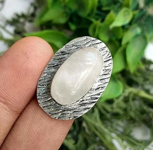 Rose Quartzr emstone Ring 925 Sterling Silver Plated Ring Sz 9.50 DEOFH-R10 - Picture 1 of 4