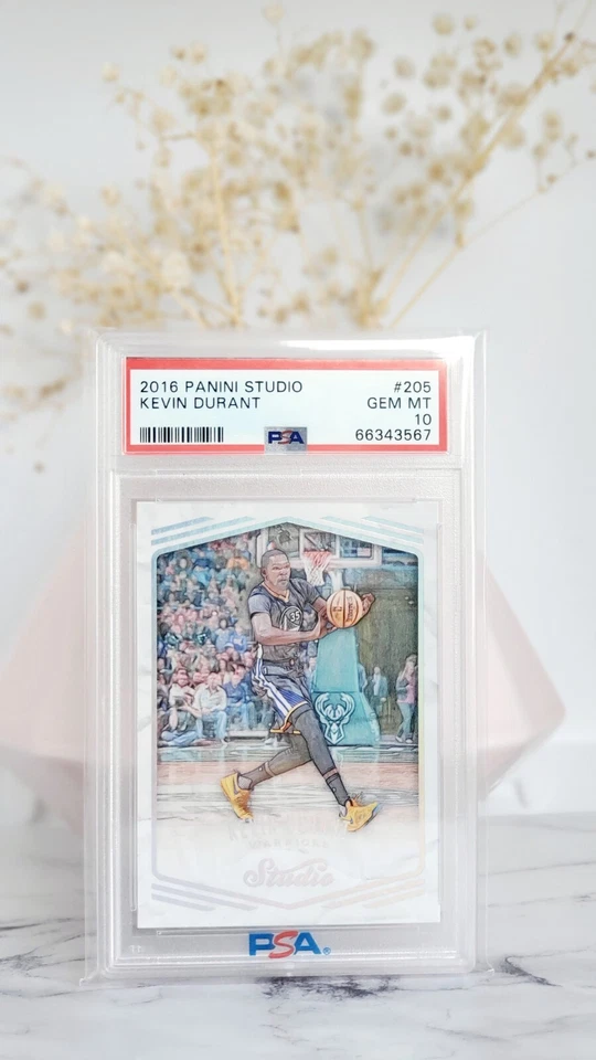 2016-17 Panini Studio Kevin Durant SSP High Number Sketch PSA 10 Gem Mint! - Image 1 of 2