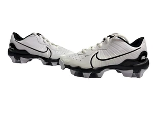 Nike Alpha Huarache 4 Keystone Baseball Cleats White Boys Size 3.5Y  DJ6525-101 - Picture 1 of 13