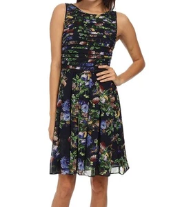 Neu mit Etikett $ 160 Adrianna Papell Damen Blumendruck Trägerkleid, Multi, Größe 10 - Bild 1 von 3