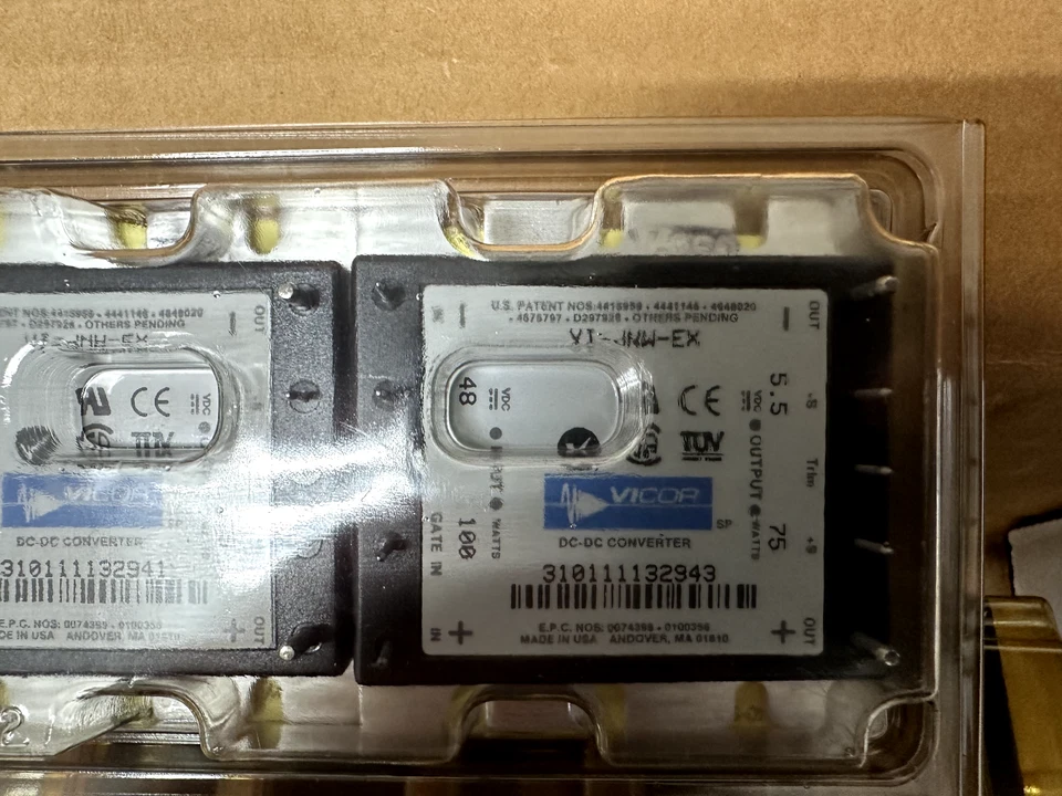 Vicor VI-JNW-EX Isolated DC-DC Converter 48v in, 5.5v 75w Out NEW! - Image 1 of 1