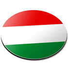 Tapis de souris rond - Carte du drapeau de la Hongrie cadeau de bureau #9054
