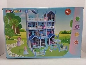 Casa de muñecas de juego con figuras de juguete de muñeca, muebles de 14 habitaciones y coloridos - Imagen 1 de 7