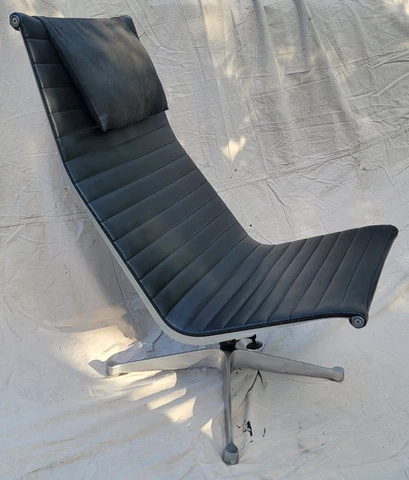 1950's Herman Miller Eames Aluminum Group Lounge Chair Patent Pending Cover