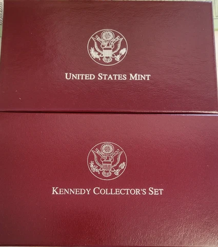1998 Kennedy Collector's set: RFK silver dollar and Matte Finish JFK half dollar Cover