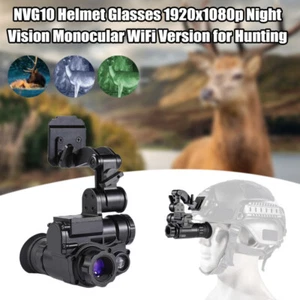 NVG10 Night Vision Goggles Monocular 3xZoom 1080P For Helmet Hunting Observation - Picture 1 of 24