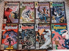1986 Marvel Nightmask Comic Lot=8 #2 3 4 5 6 7 11 12