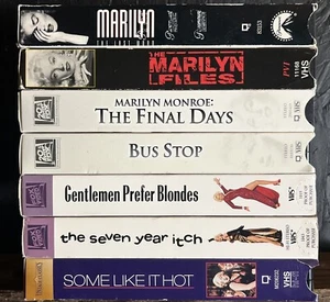 Marilyn Monroe VHS Lot - Vintage Movies, Documentaries, Legacy, & Conspiracies - Picture 1 of 15