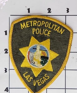 LAS VEGAS METROPOLITAN Police Department Patch Embroidered Sew On Nevada Vintage - Picture 1 of 1