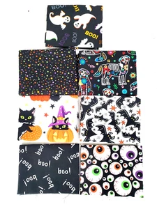 Fat Quarter Fabric Quilting Bundle 100% Cotton size 18 X 22 inch. Lot of 7 New - Picture 1 of 9