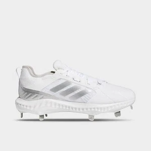 ADIDAS PURE HUSTLE METAL LOW Women's Softball Cleats Style FV9038 MSRP $85 - Picture 1 of 4