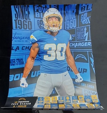 NEW 2023 LA Los Angeles Chargers Austin Ekeler Schedule Poster training camp SGA Cover
