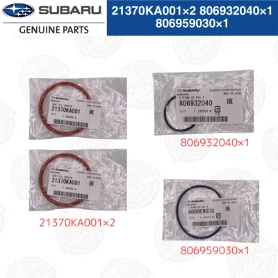 SUBARU Genuine 2004-2007 Oil Cooler Seal O-Ring Set Forester Baja WRX STI Foto 1 de 4