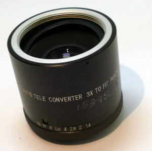 SOLIGOR 3X M42 Lens Tele-converter for Pentax - Universal mount w/ aperture ring - Picture 1 of 11