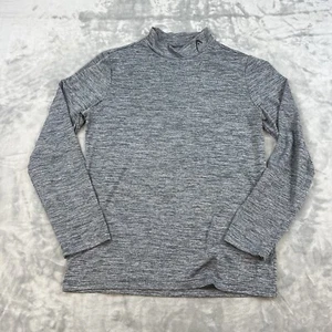 Head Shirt Mens Large Gray Warmup Stretch Mock Turtle Long Sleeve Compression - Picture 1 of 7