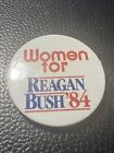 84 WOMEN FOR REAGAN BUSH WHITE 2" Presidential Pinback Button