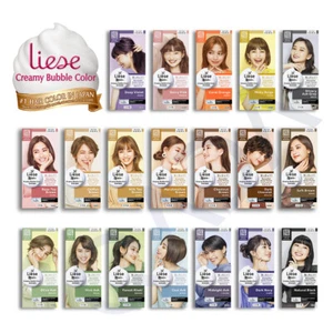 Kao LIESE Soft Creamy Bubble Foam Hair Color Prettia Dying Kit - Made in Japan - Picture 1 of 78