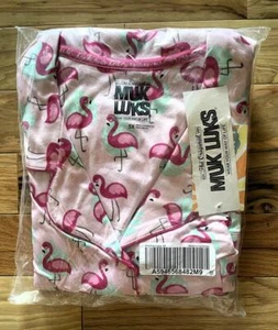 Muk Luks Women's Cloud Knit Pink Flamingo PJ Pajamas Top & Shorts 5X NEW - Picture 1 of 3
