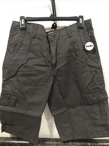 ARIZONA JEAN CO - BOYS - CARGO SHORTS - GRAY - SIZE 18 HUSKY (2-TW-2534) - Picture 1 of 6