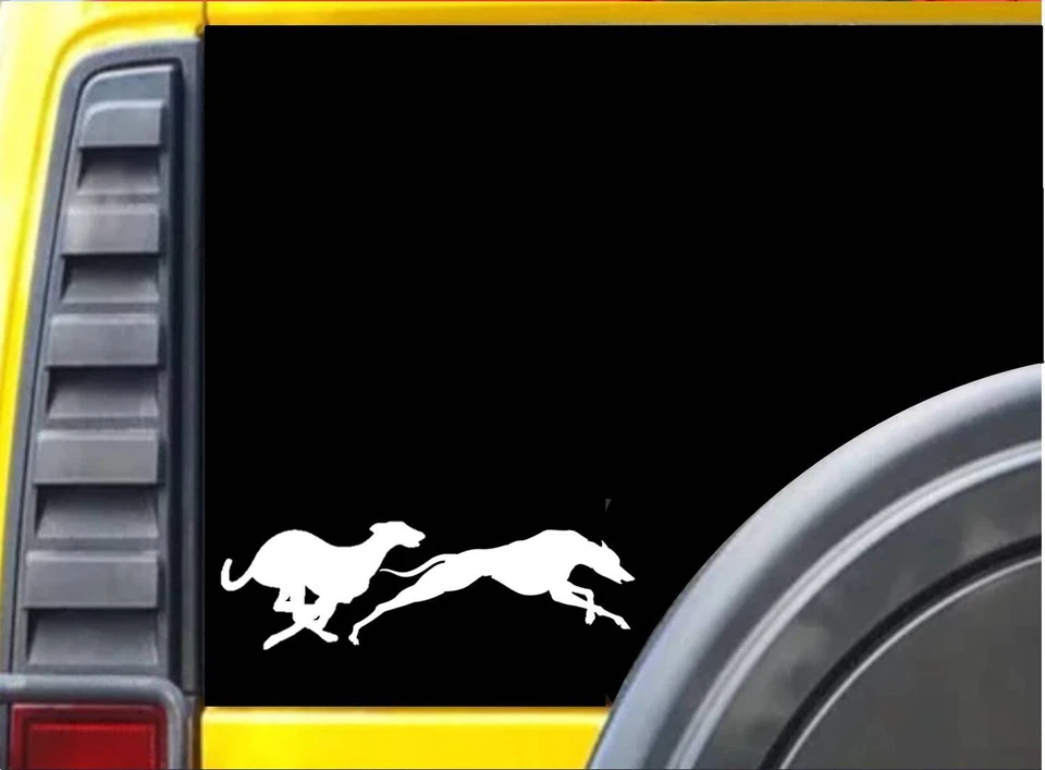 EZSTIK Racing Greyhounds Sticker k228 8 inch Greyhound whippet decal