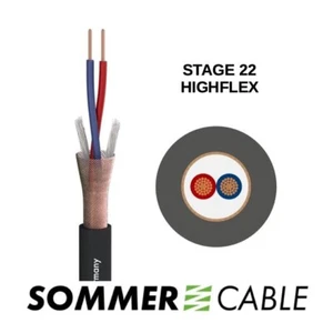 Sommer Stage 22 Highflex Mic Cable, 200-0001, Black – Bulk cable, per foot - Picture 1 of 1