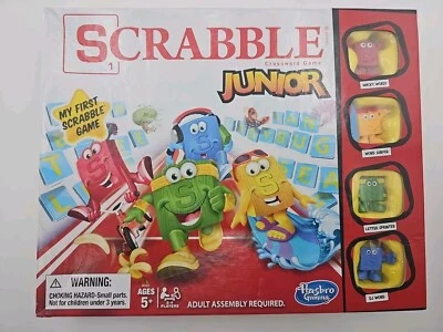 2016 Hasbro Gaming ~ SCRABBLE JUNIOR ~ Table Top Board Game ~ COMPLETE - Image 1 of 4