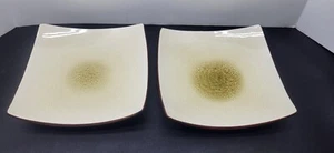 Williams Sonoma Japanese Rice Noodle Square Crackle App. Dinner Plates Set of 2 - Picture 1 of 9